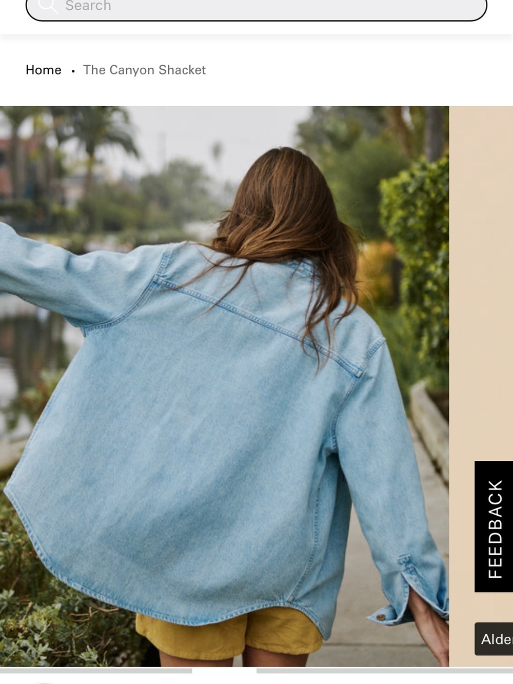Outerknown Oversized Jean Shirt/Jacket - Picture 4 of 4